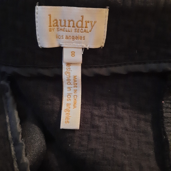 Laundry By Shelli Segal Black Textured Front Knit Pencil Skirt Size 8 Mini - Picture 6 of 8